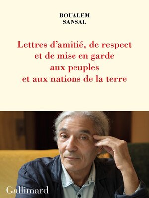 cover image of Lettre d'amitié, de respect et de mise en garde aux peuples et aux nations de la terre